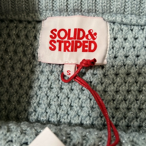 NWT Solid & Striped Ronnie Mini Skirt Crochet Powder Blue Size Small - Picture 4 of 5